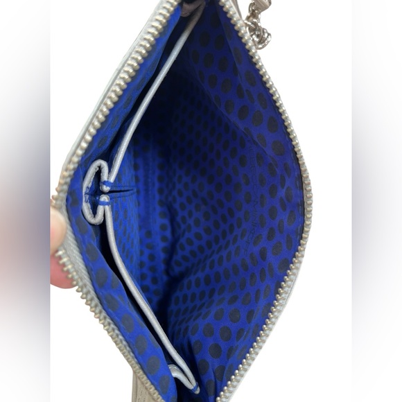 Rebecca Minkoff Gray Leather Mini Mac Crossbody Bag Silver Chain - Picture 11 of 16